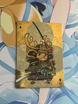 Official One Piece Jump Gold Playing Card Mint - Tony Chopper Six of Clubs - Image 1