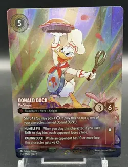 Lorcana Shimmering Skies DONALD DUCK ~ Pie Slinger 214/204 ENCHANTED - Image 1