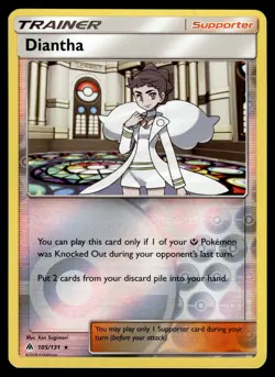 Diantha 105/131 Reverse Holo Forbidden Light Pokemon Card - Image 1