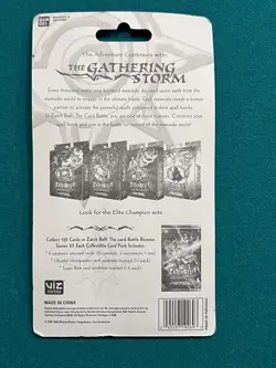 Zatch Bell The Gathering Storm 1st Edition Booster Card Pack 2006 Bandai - Image 2