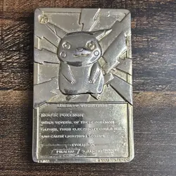 Pokemon Vintage 1999 23K Gold Plated Card Burger King Limited Edition Pikachu - Image 2