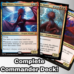 MTG Commander EDH Deck Niv-Mizzet, Visionary 100 Cards Custom Deck Izzet Burn - Image 1