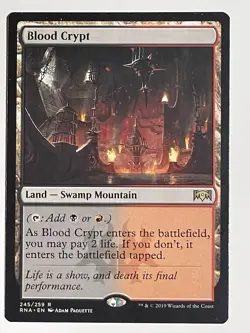 MTG - Magic the Gathering - Blood Crypt - Ravnica Allegiance NM Regular - Image 1