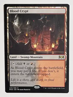MTG - Magic the Gathering - Blood Crypt - Ravnica Allegiance NM Regular - Image 3