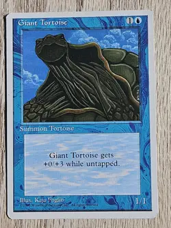 MTG - (x2) Giant Tortoise, 4th Edition. Both in mint or near mint condition. - Image 4