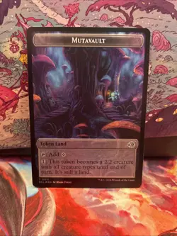 FOIL Mutavault / Elk Double-Sided Token - MTG Lorwyn Eclipsed - NM - Image 1