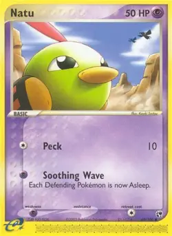 Pokemon TCG Natu Sandstorm 69/100 Common NM/M Psychic E-Reader - Image 1