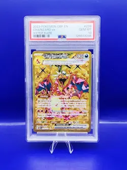 💎 2023 Pokemon Charizard ex Hyper Rare PSA 10 GEM MT Gold Holo 💎 - Image 1