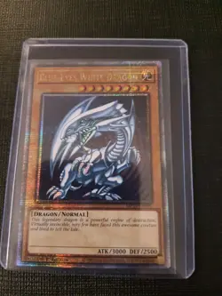 QCR Blue-Eyes White Dragon Quarter Century Secret Rare Yugioh NM TCG MP24-EN001 - Image 1