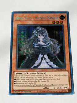Yugioh Ghost Belle & Haunted Mansion MP22-EN258 Secret Rare 1st Edtion NM - Image 1