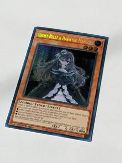 Yugioh Ghost Belle & Haunted Mansion MP22-EN258 Secret Rare 1st Edtion NM - Image 2