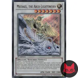 Yugioh Michael, the Arch-Lightsworn SDL1-EN036 Ultra Rare 1st Edition NM - Image 1