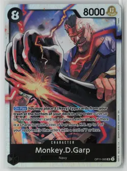 Monkey.D.Garp OP11-095 One Piece A Fist of Divine Speed Super Rare Near Mint - Image 1