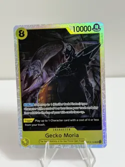 Gecko Moria OP14-104 SR English The Azure Sea's Seven - One Piece Card - NM - Image 1