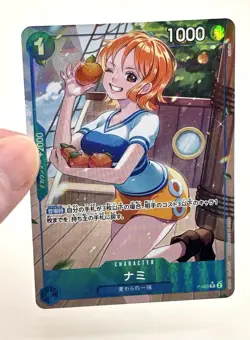One Piece CCG Nami Full Art PRB01 The Best JAPANESE P-053 Mint Pack Fresh - Image 1