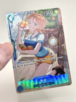 One Piece CCG Nami Full Art PRB01 The Best JAPANESE P-053 Mint Pack Fresh - Image 4