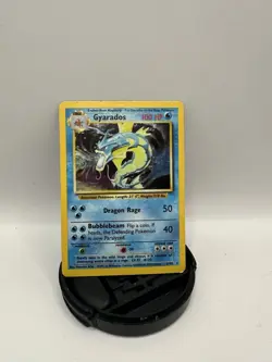 Pokemon TCG Gyarados 6/102 Base Set Rare 100 HP 1999 Card Stock - Image 1