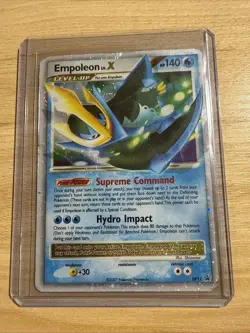 Empoleon LV.X DP11 Holo Diamond & Pearl Promo Pokemon Card – DAMAGED – Creased - Image 1