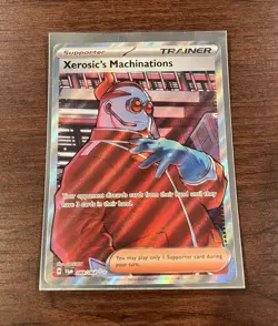 Pokemon TCG Xerosic's Machinations 089/064 Shrouded Fable Trainer Card - Image 3