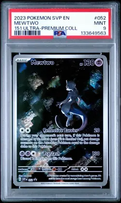 2023 Pokemon Black Star Promo Mewtwo SVP EN 151 Ultra-Premium Card #052 PSA 9 - Image 1