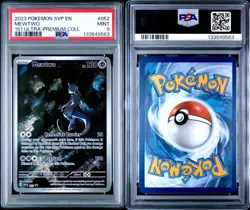 2023 Pokemon Black Star Promo Mewtwo SVP EN 151 Ultra-Premium Card #052 PSA 9 - Image 3