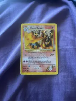 2000 Blaine's Charizard Gym Challenge Holo Pokemon Card 2/132 - Image 1