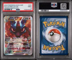 Lucario V Max SWSH 291 Black Star Promo Pokemon Card PSA 9 - Image 3