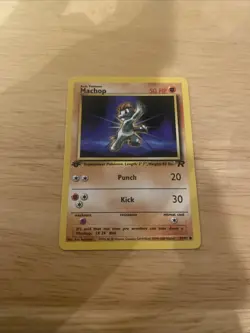 Machop 59/82 Team Rocket First 1st Edition Common Pokemon Card - Image 2