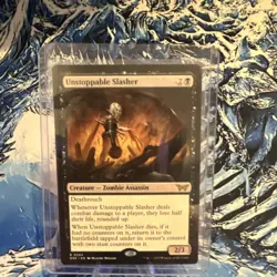 Magic: The Gathering Unstoppable Slasher Duskmourn Creature Card Black 2B - Image 1