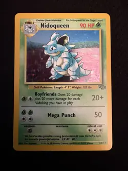 Jungle Nidoqueen Holo Rare Card 7/64 Pokemon 1999 CLEAN Near Mint - Image 1