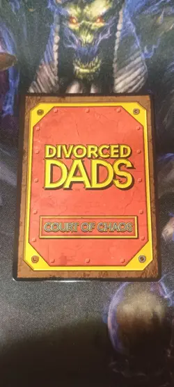Happy Endings 2024 Alpha Divorced Dads Court Of Chaos Holographic Card Sold Out - Image 2