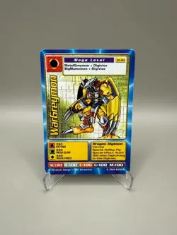 WarGreymon ST-84 2000 Bandai Swedish Exclusive Promo Digimon Card TCG - Image 1