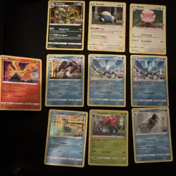 Pokemon TCG Pokemon GO 10 Card Lot Tyranitar Snorlax Blissey Moltres Golisopod - Image 1