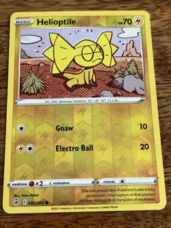 Helioptile Pokemon Card 098/264 Reverse Holo - Image 1