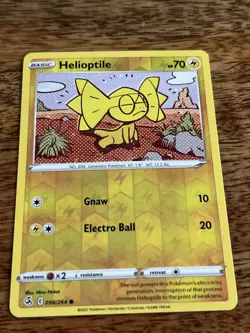 Helioptile Pokemon Card 098/264 Reverse Holo - Image 2