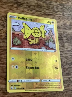 Helioptile Pokemon Card 098/264 Reverse Holo - Image 3