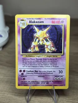 Alakazam - 1/102 - Pokemon Base Set Unlimited Holo Rare Card WOTC - Image 1