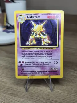 Alakazam - 1/102 - Pokemon Base Set Unlimited Holo Rare Card WOTC - Image 3