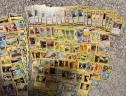 Huge Collection Bulk Lot of 100+Pokemon Cards Mixed WOTC Vintage LP- plus bonus - Image 1