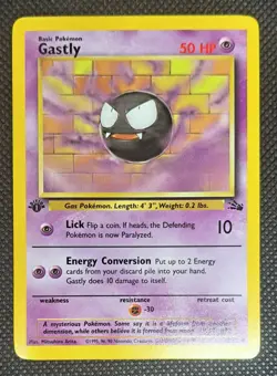 Pokemon TCG Gastly Fossil Unlimited Uncommon Card 33/62 NM Condition 1999 WOTC - Image 1