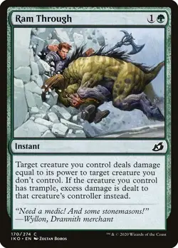 Ram Through 1x MtG Ikoria: Lair of Behemoths SP/NM - Image 1