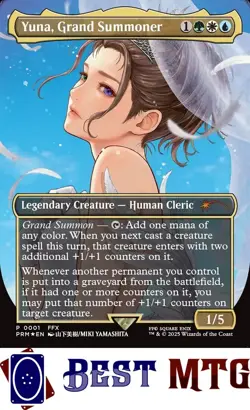 Magic The Gathering MTG Yuna, Grand Summoner 16 Foil NM Wizards Play Network 202 - Image 1