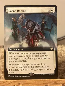 Norn's Decree (Extended Art) Commander: Phyrexia: All Will Be One Regular - Image 1