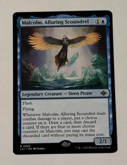 MTG Malcolm, Alluring Scoundrel - The Lost Caverns Of Ixalan LP - Image 1