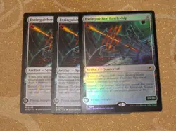 MTG Extinguisher Battleship x3 Rare Edge of Eternity FOIL x1 NM Low S&H - Image 1