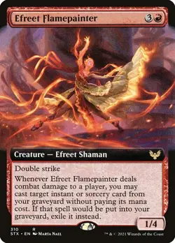 Efreet Flamepainter-Strixhaven: School Of Mages-Extended Art-Regular-310-LP - Image 1