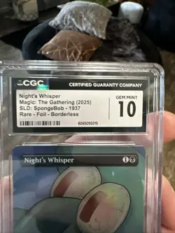 NIGHT'S WHISPER | MTG Secret Lair Spongebob: Internet Sensation | FOIL | CGC 10 - Image 5