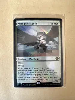 MTG Aven Interrupter OTJ 0004 R NM FOIL - Image 2