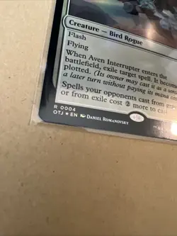 MTG Aven Interrupter OTJ 0004 R NM FOIL - Image 3