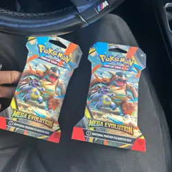 2 Pokemon Mega Evolution Sleeved Booster Packs - Image 1
